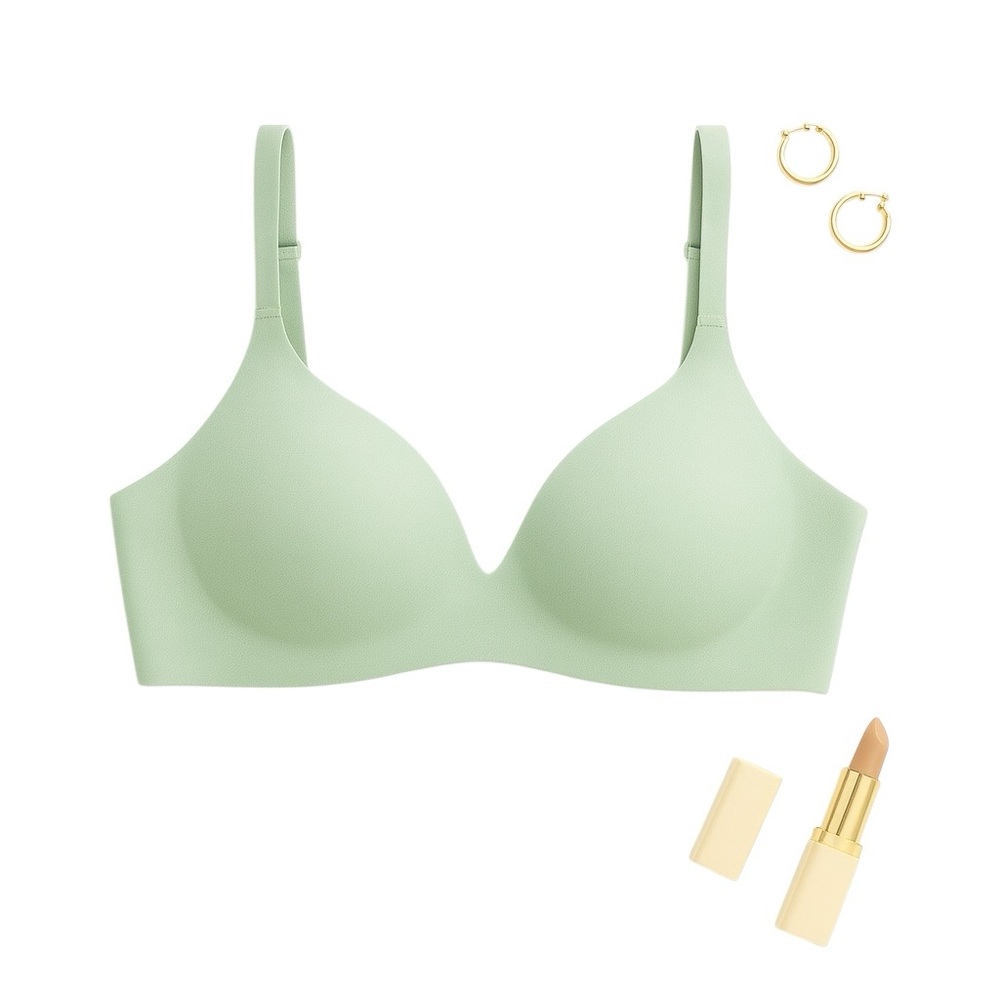 Knix WingWoman Contour Bra Sea Foam Mint Green Wireless Plunge Everyday 40F NWT